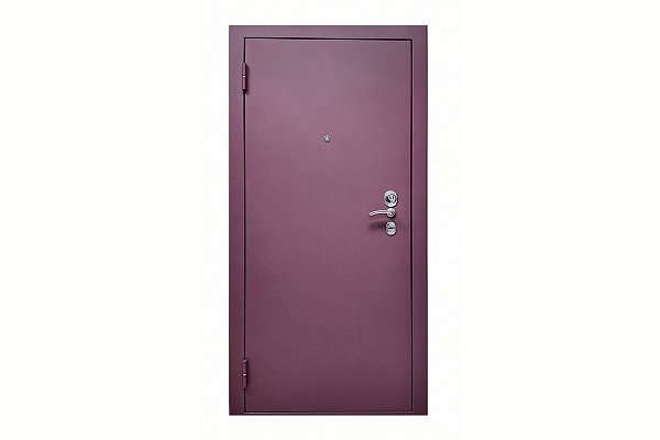 Стальная квартирная дверь ZAIGER SED-М, бордо, 880х2050 мм 